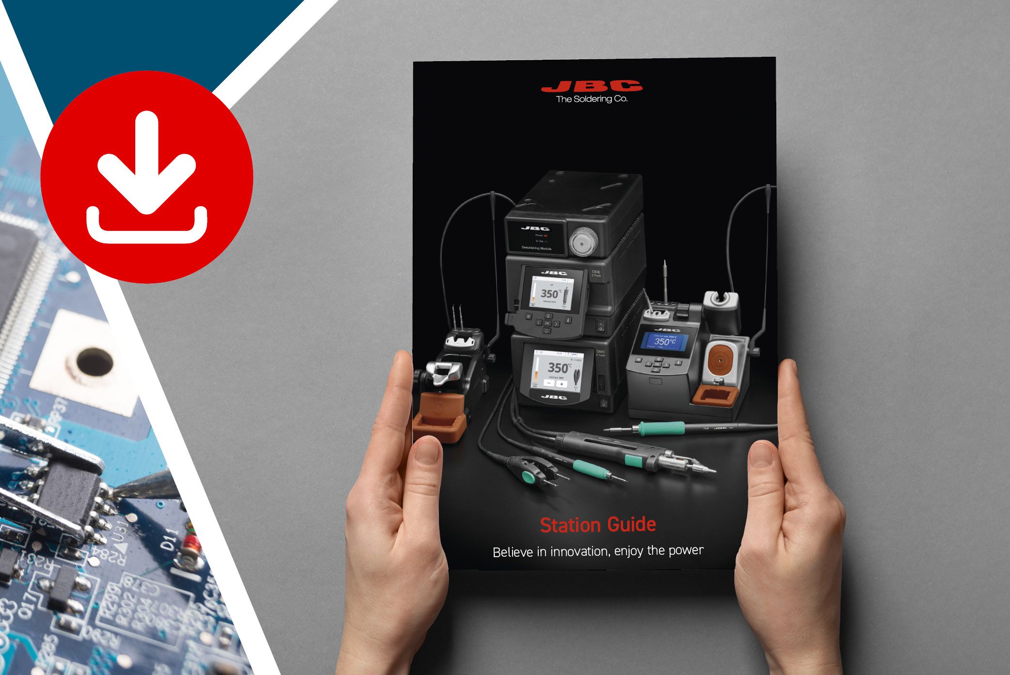 Hand soldering with jbc soldering systems using jbc soldering tips